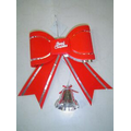 Red/ Silver Christmas Bow w/Bell Dangle (18 Cmx20 Cm)